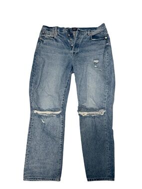 GAP 1969 Boyfriend Distressed Jeans Size 10 Medium Wash